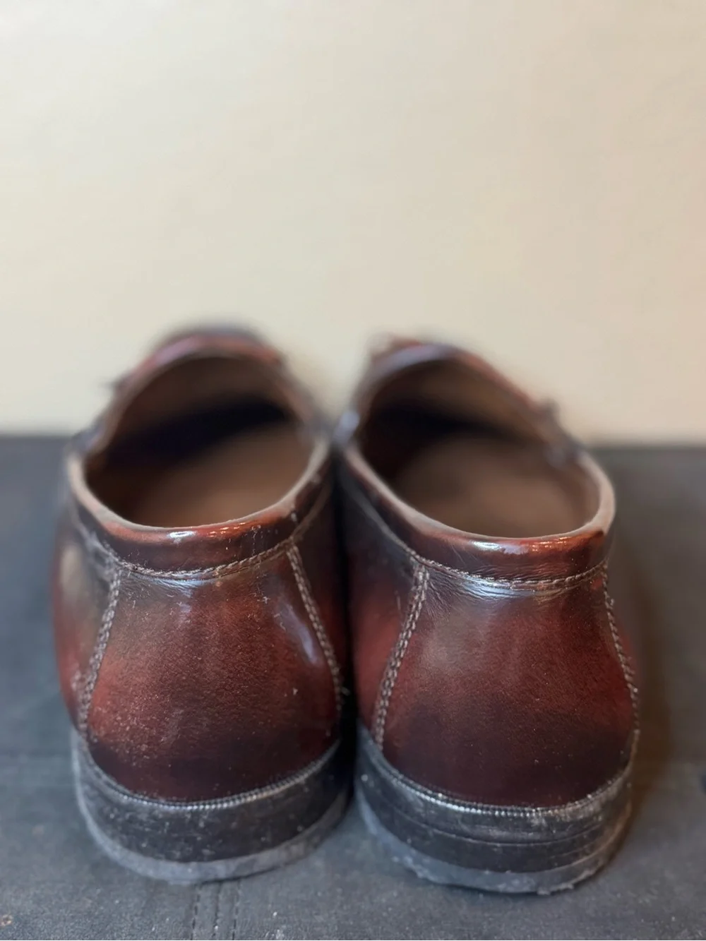 Johnston & Murphy Men's Tassel Kiltie Loafers in Dark Brown